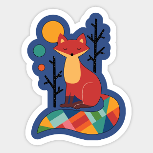 Rainbow Fox Classic 1 Sticker